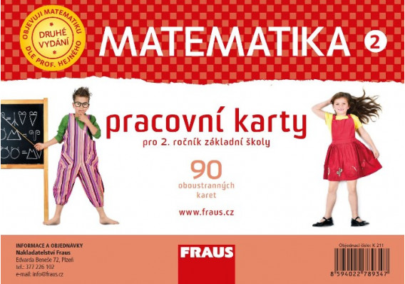 Matematika 2. ročník - pracovné karty - nová generácia (červené) (ČJ) 9540