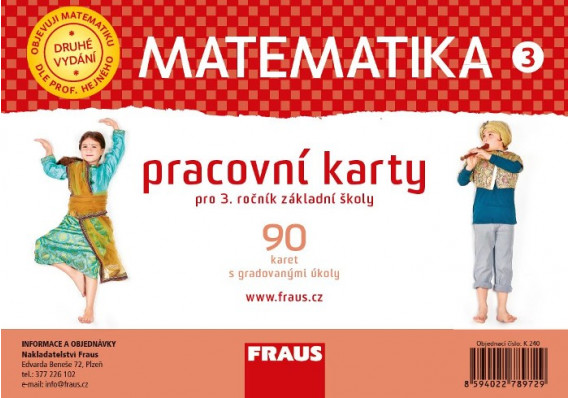 Matematika 3. ročník - pracovné karty - nová generácia (červené) (ČJ) 9917